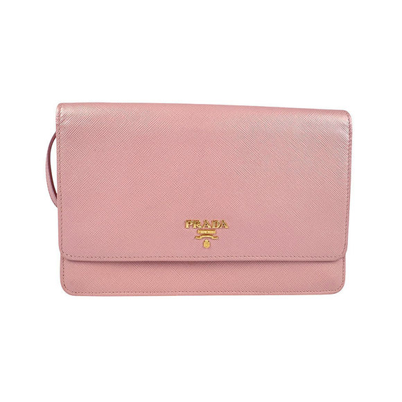 Prada Shoulder Wallet leather pink Bag - Picture 1 of 5